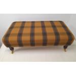 20" x 40" Bench Footstool Isle Mill Callanish Check